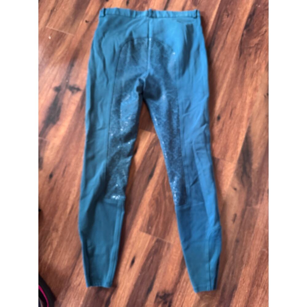 WOMENS PIPER BY SMARTPAK TEAL GREEN RIDING/HIKING LEGGING PANT SIZE MEDIUM - Picture 4 of 6